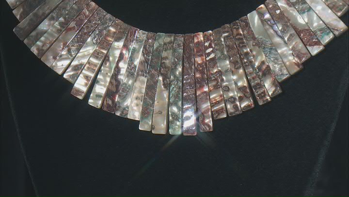 Abalone Shell  Graduated Collar Necklace Video Thumbnail