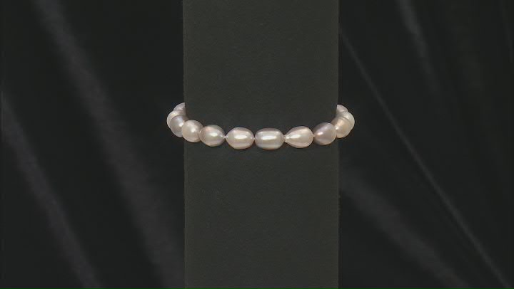 Multi-Color Cultured Freshwater Pearl Stretch Bracelet Video Thumbnail