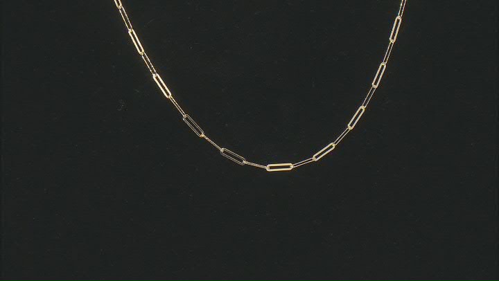 10K Yellow Gold 1.7MM Paperclip 16 Inch Chain Video Thumbnail