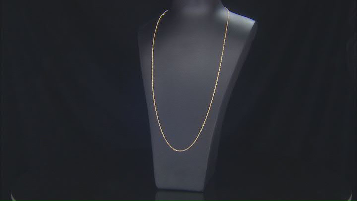 14K Yellow Gold Diamond-Cut Singapore Chain Video Thumbnail