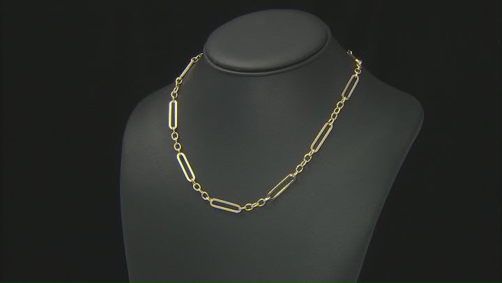 10K Yellow Gold 5.3MM Figaro Paperclip 20 Inch Chain Video Thumbnail
