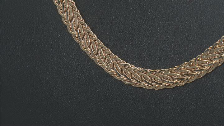 10K Yellow Gold High Polished Woven Chain Video Thumbnail