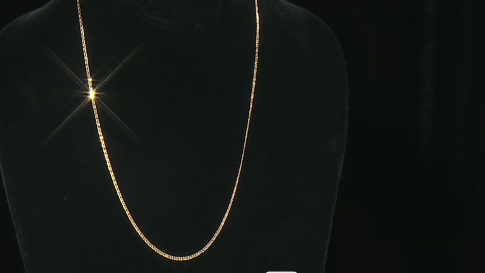 10K Yellow Gold 1.8MM Marquise 18 Inch Chain Video Thumbnail