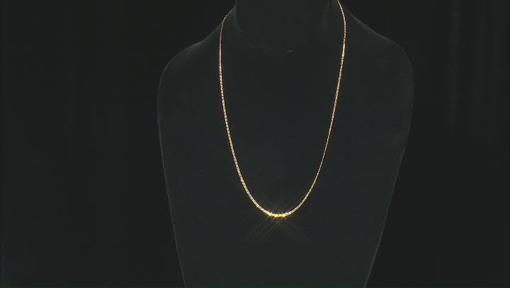 10K Yellow Gold 1.8MM Marquise 20 Inch Chain Video Thumbnail