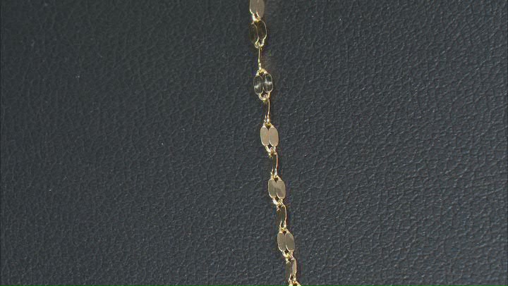 10k Yellow Gold Valentino Link Chain With Toggle Bar Clasp Video Thumbnail
