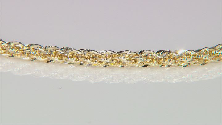 10K Yellow Gold 3mm Hollow Infinity Rope Bracelet Video Thumbnail