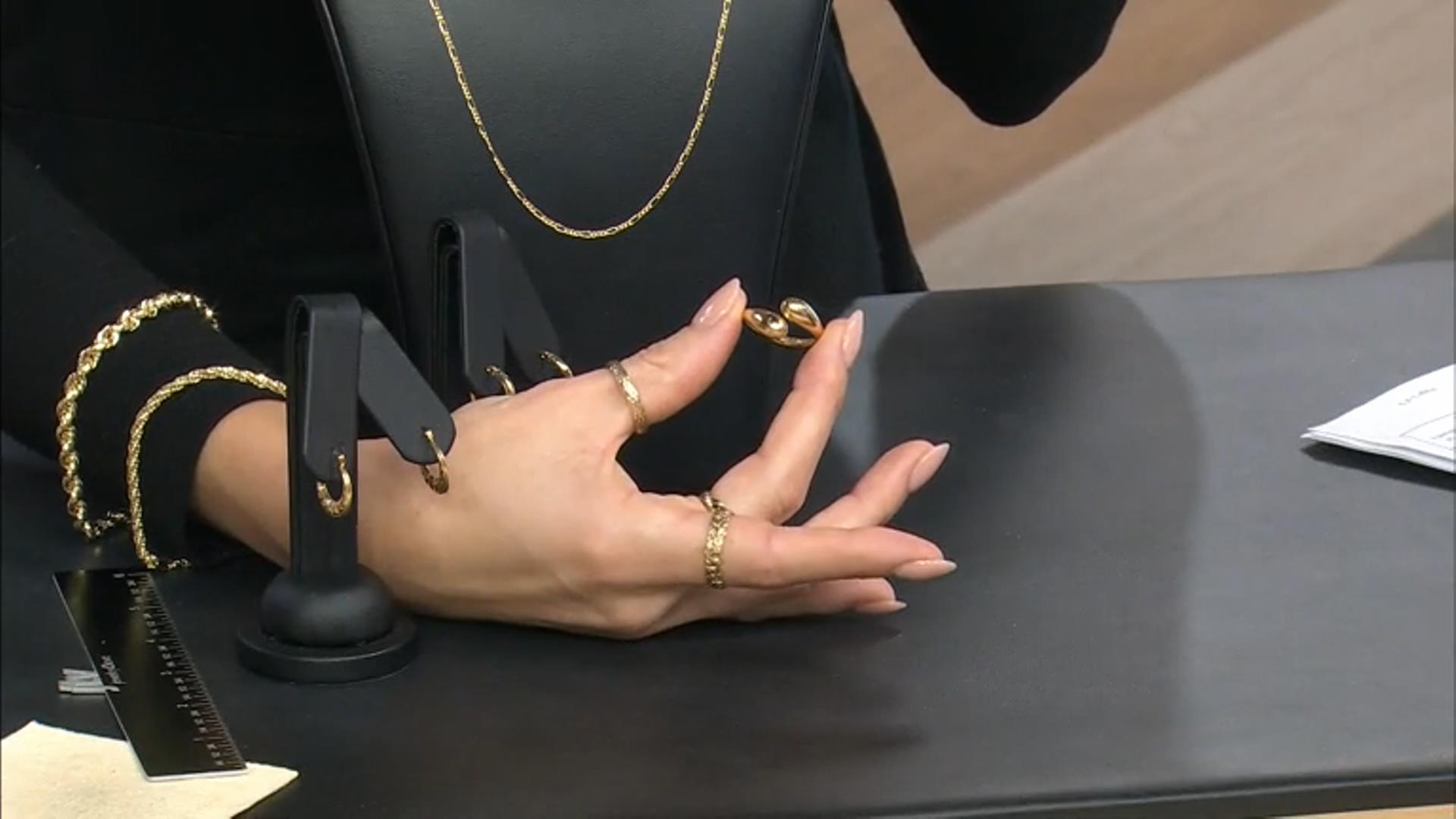 10K Yellow Gold Bypass Ring Video Thumbnail