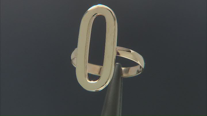 10k Yellow Gold Oval Ring Video Thumbnail