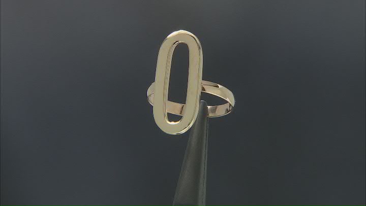 10k Yellow Gold Oval Ring Video Thumbnail