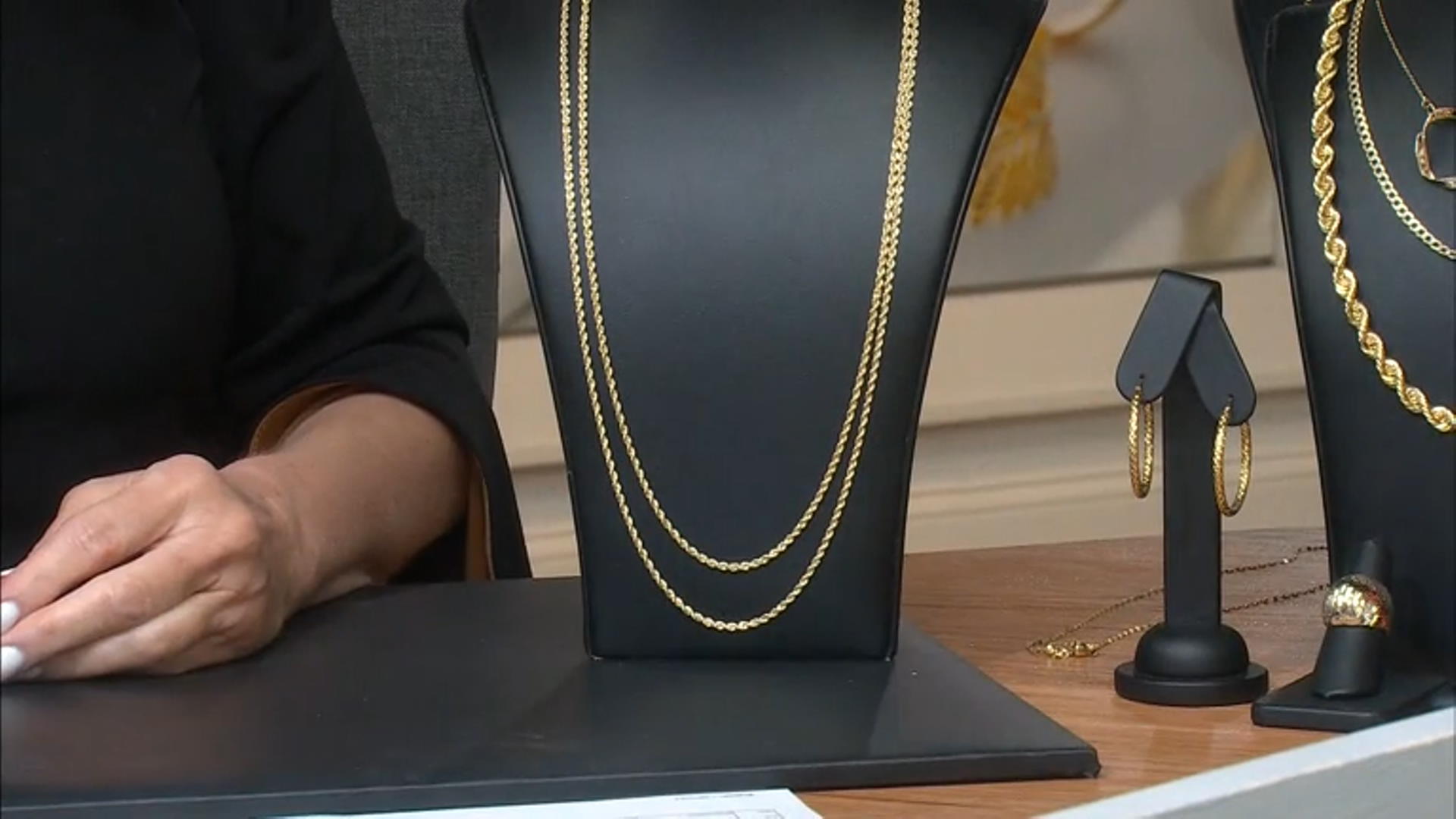 10K Yellow Gold 2.5mm Rope 22 Inch Chain. Video Thumbnail