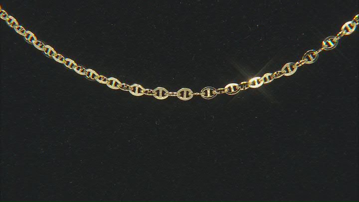 14K Yellow Gold 2mm Mariner Link 20 Inch Chain Video Thumbnail
