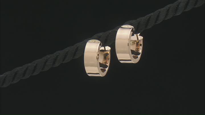 14k Yellow Gold Hoop Earrings Video Thumbnail