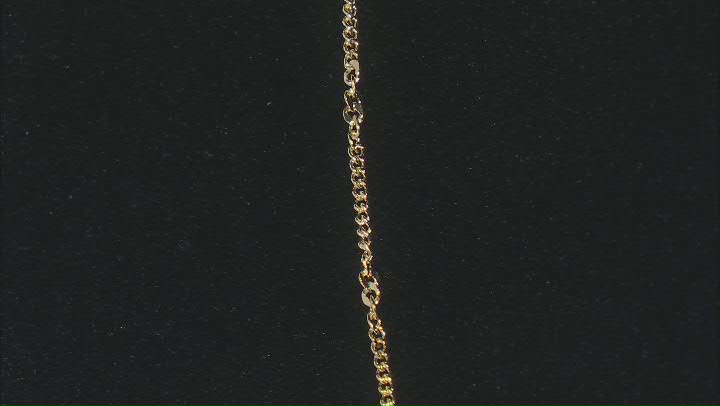10k Yellow Gold Curb Link 20 Inch Necklace Video Thumbnail