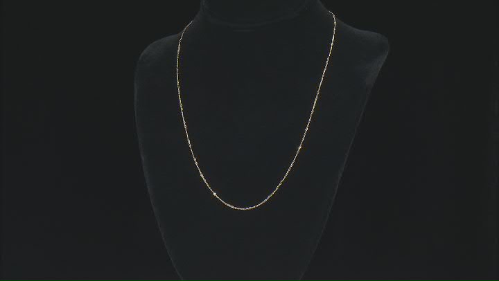 10k Yellow Gold Curb Link 20 Inch Necklace Video Thumbnail