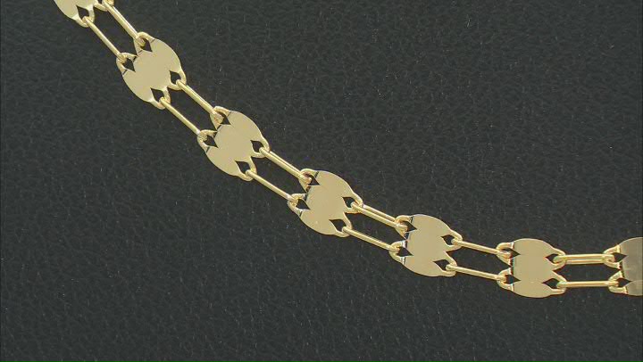 10k Yellow Gold 3.5mm Double Mirror Link 20 Inch Chain Video Thumbnail