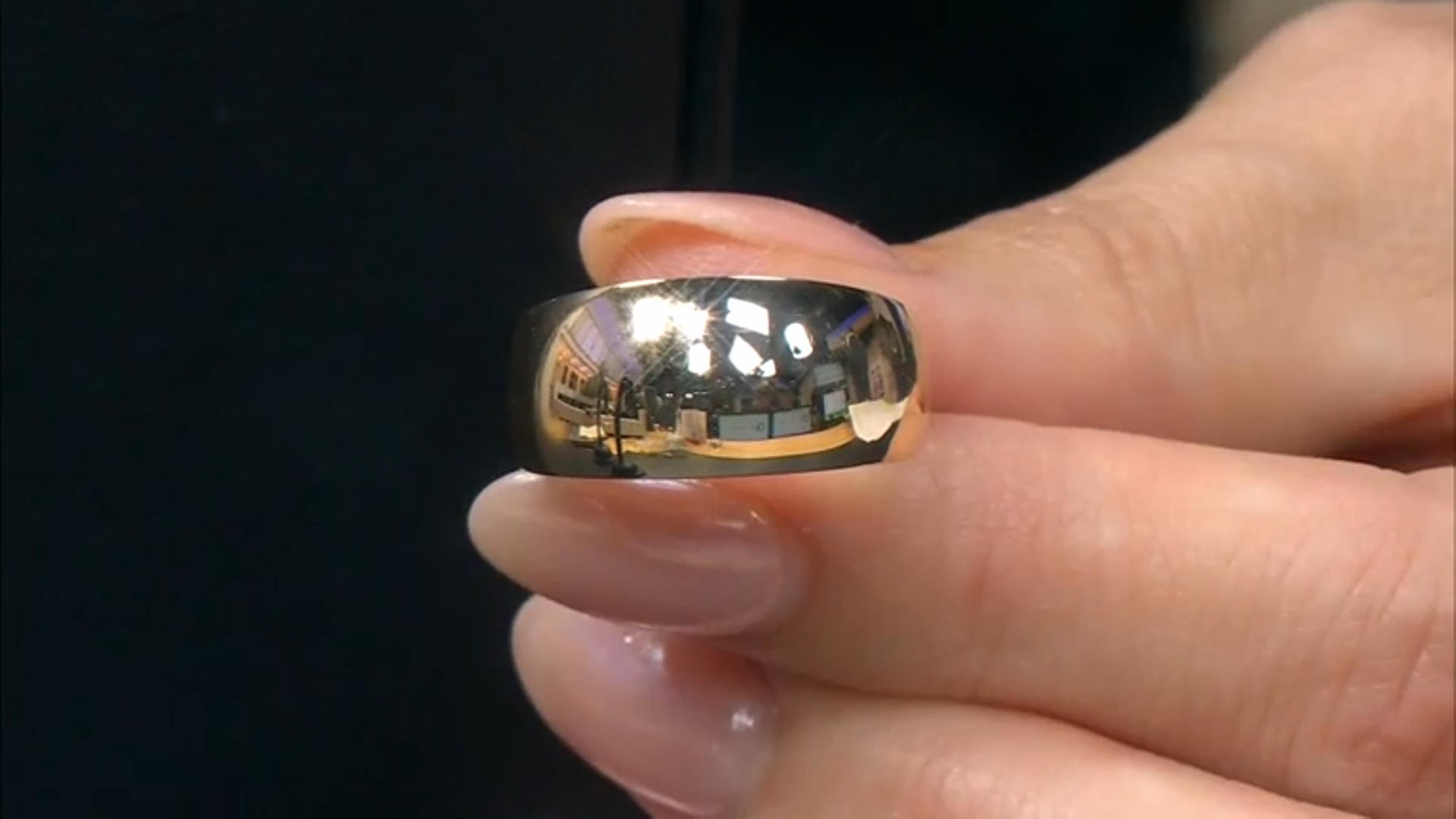 10k Yellow Gold Polished Tapered Dome Ring Video Thumbnail
