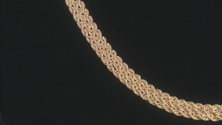 10k Yellow Gold 5.7mm Multi-Row Rope 20 Inch Chain Video Thumbnail
