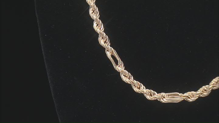 10k Yellow Gold 4.5mm Milano Rope 18 Inch Chain Video Thumbnail