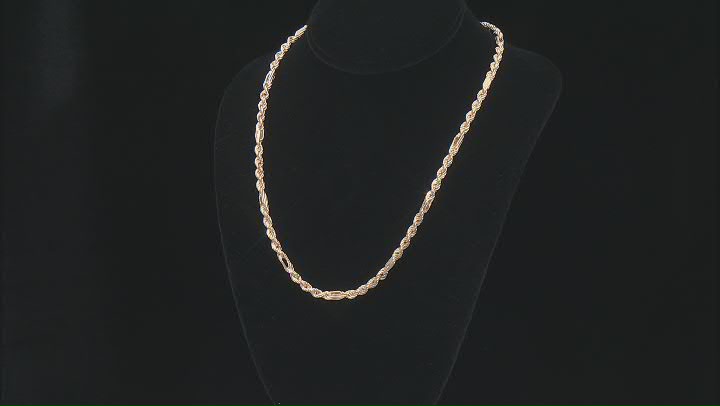 10k Yellow Gold 4.5mm Milano Rope 18 Inch Chain Video Thumbnail