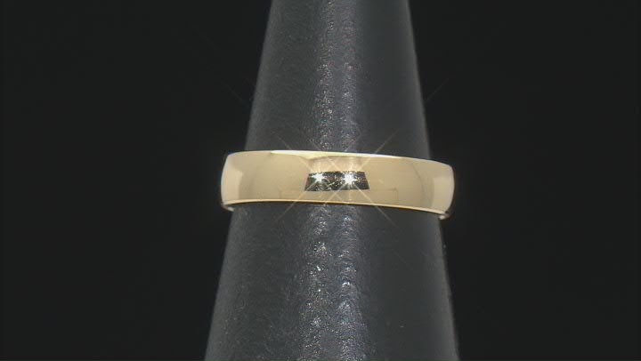 Splendido Oro™ Divino 14k Yellow Gold With a Sterling Silver Core 4.3mm Band Ring Video Thumbnail