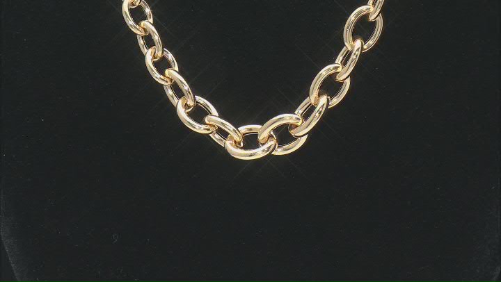 10k Yellow Gold Graduated Rolo 20 Inch Chain Video Thumbnail