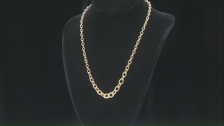 10k Yellow Gold Graduated Rolo 20 Inch Chain Video Thumbnail