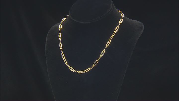 10k Yellow Gold 5.7mm Mirror Link 18 Inch Chain Video Thumbnail