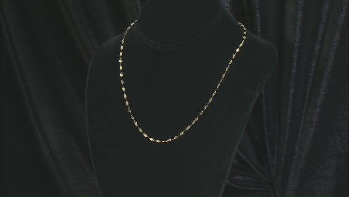 10k Yellow Gold 2.2mm Solid Clover 18 Inch Chain Video Thumbnail