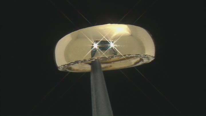 10K Yellow Gold 7.8MM Polished Diamond-Cut Dome Ring Video Thumbnail