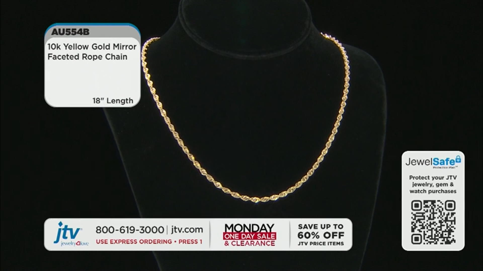 10K Yellow Gold 3.2mm Mirror Faceted Rope Chain Video Thumbnail
