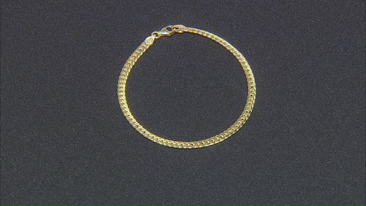 14K Yellow Gold Herringbone Bracelet Video Thumbnail