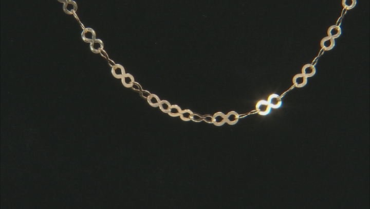 10K Yellow Gold 3.2MM Infinity Link Chain Video Thumbnail