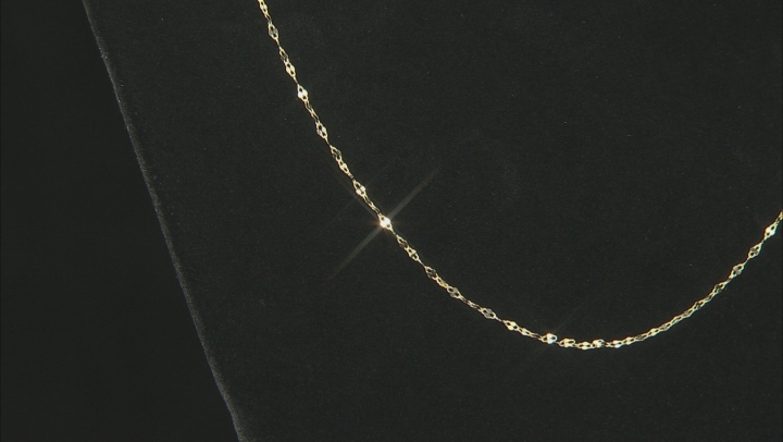 10k Yellow Gold 1.5mm Designer Lumina Link Necklace 20 Inches Video Thumbnail