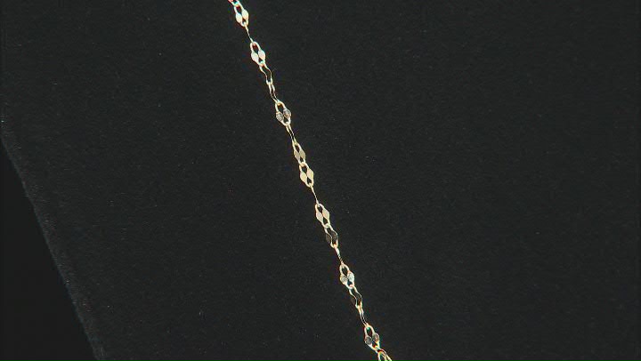 10k Yellow Gold 1.5mm Designer Lumina Link Necklace 24 Inches Video Thumbnail