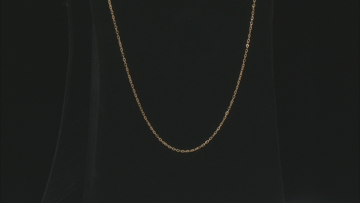 10k Yellow Gold Set of 2 1.5mm Link Necklaces 20 and 24 Inches Video Thumbnail