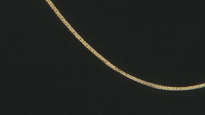10K Yellow Gold 0.77MM Diamond Cut 18" Wheat Chain Necklace Video Thumbnail
