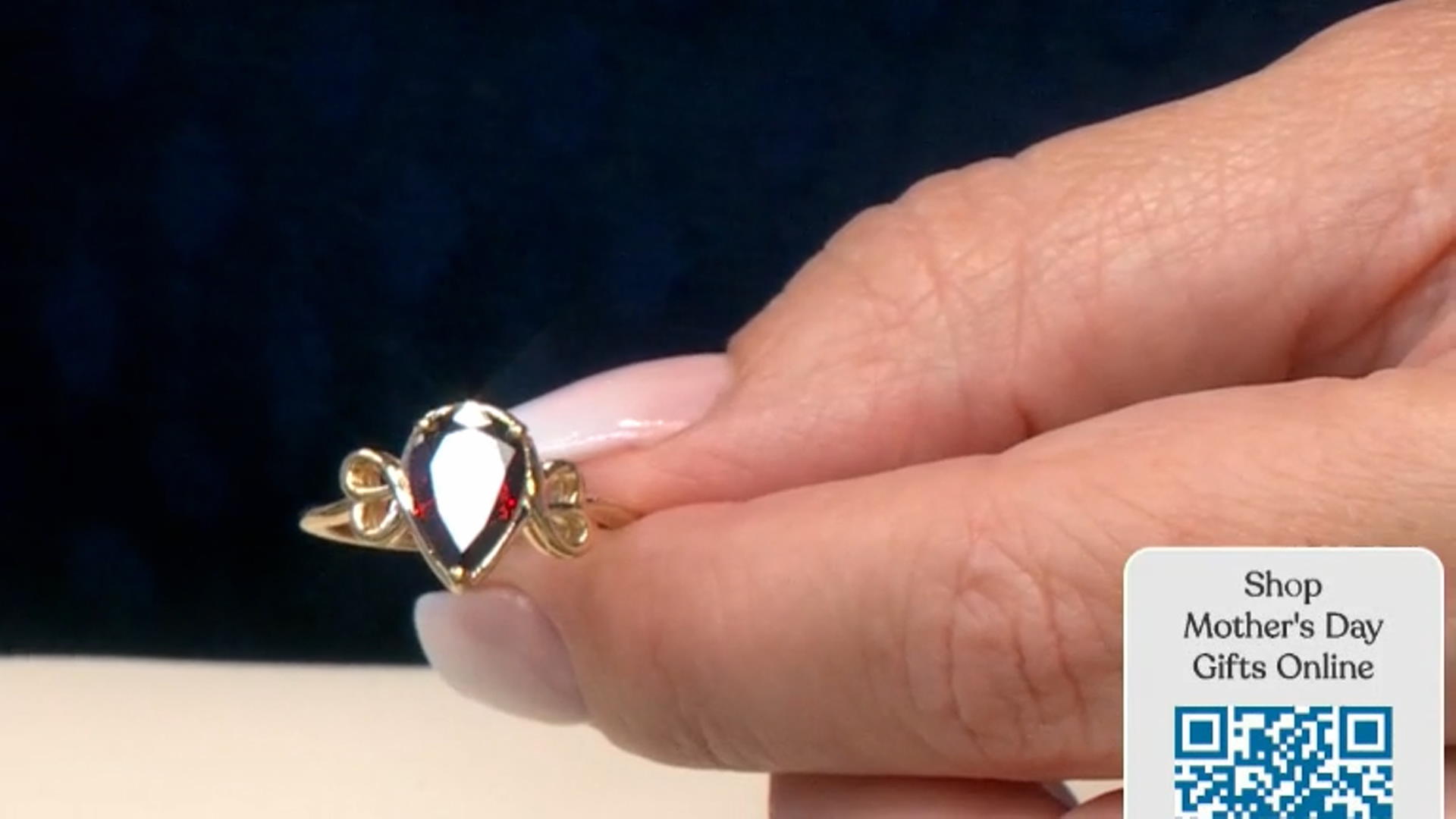 Red Garnet 18K Yellow Gold Over Sterling Silver Ring 1.10ct Video Thumbnail