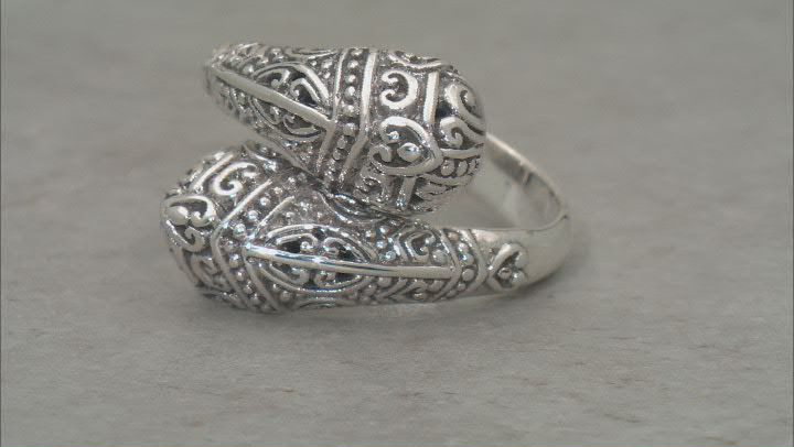Sterling Silver Filigree Bypass Ring Video Thumbnail