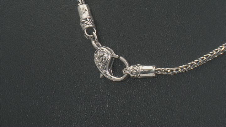 Sterling Silver Foxtail 18" Chain Necklace 2mm Video Thumbnail