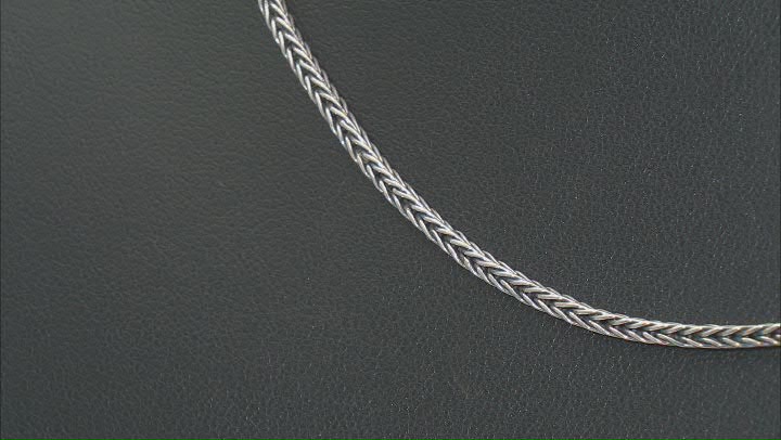 Sterling Silver Foxtail 18" Chain Necklace 2mm Video Thumbnail