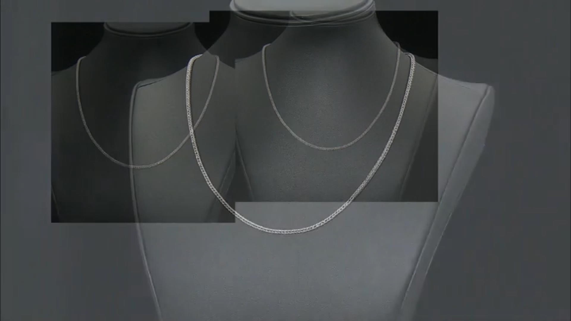 Sterling Silver 2mm Foxtail 20" Chain Necklace Video Thumbnail