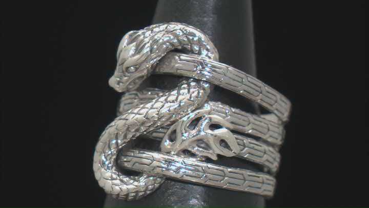Sterling Silver Multi-Row Dragon Ring Video Thumbnail
