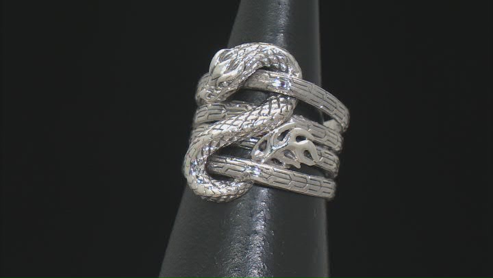 Sterling Silver Multi-Row Dragon Ring Video Thumbnail