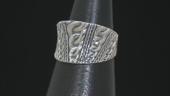 Sterling Silver Textured Ring Video Thumbnail