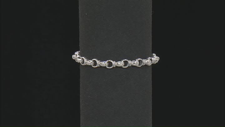Sterling Silver Balinese Interlock Beaded Bracelet Video Thumbnail