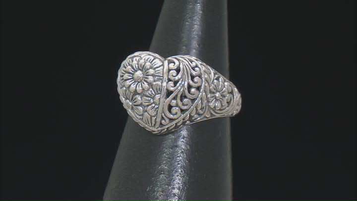 Sterling Silver Heart Ring Video Thumbnail