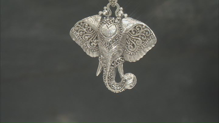 Sterling Silver Elephant Pendant Video Thumbnail