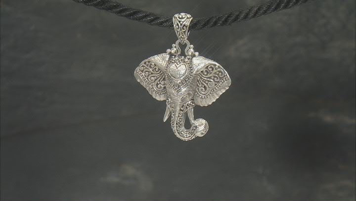 Sterling Silver Elephant Pendant Video Thumbnail