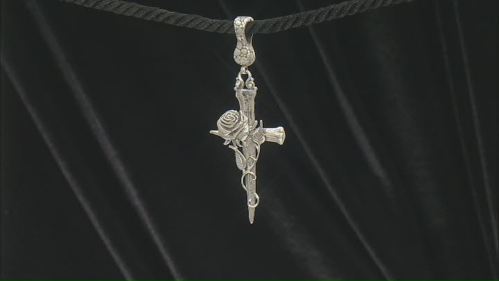 Sterling Silver Cross Enhancer Pendant Video Thumbnail