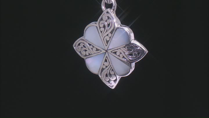 5x9mm Mother-of-Pearl Sterling Silver Pendant Video Thumbnail